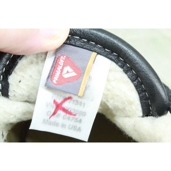 LL Bean Bean Boots Rubber Moc Sherpa Lined Leather Black Size 6 M - Picture 7 of 11